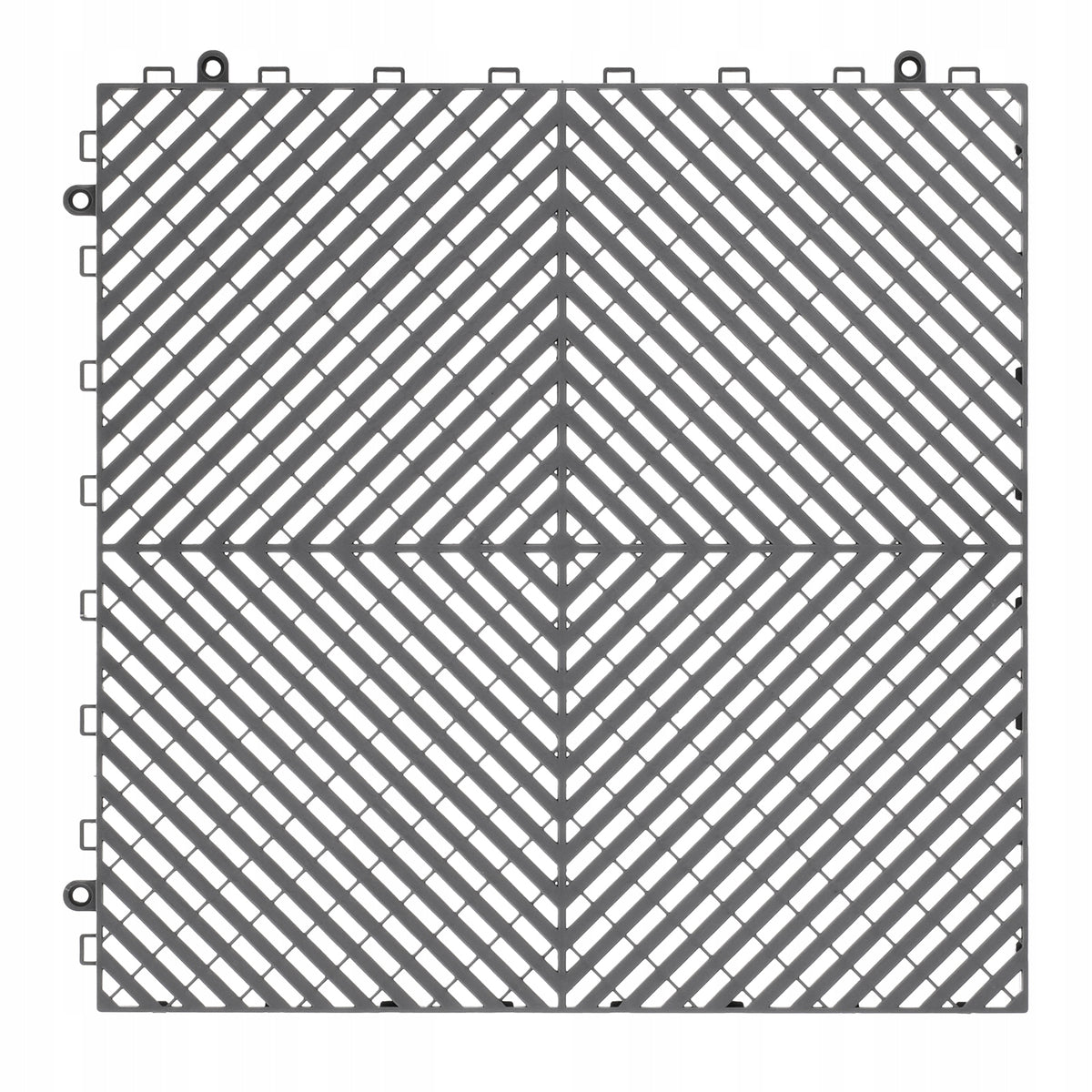 VEVOR MODULAR DRAINAGE MAT 24 PCS 15.7X15.7 INCH PP NON-SLIP