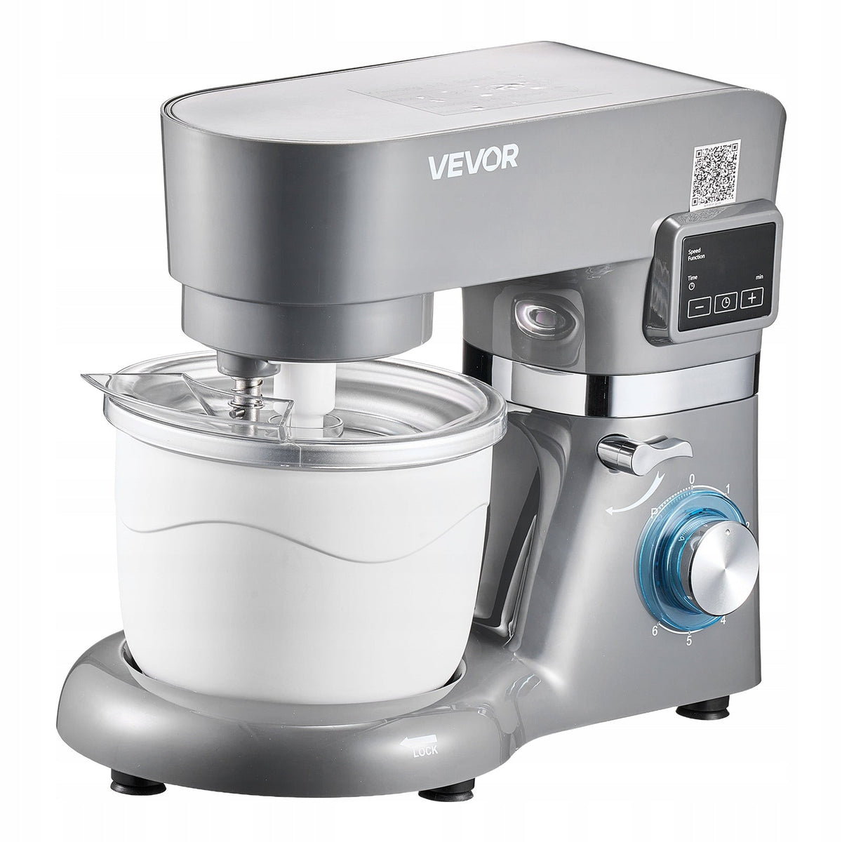 VEVOR STAND MIXER 7L 6 SPEEDS DIGITAL LED DISPLAY POWERFUL