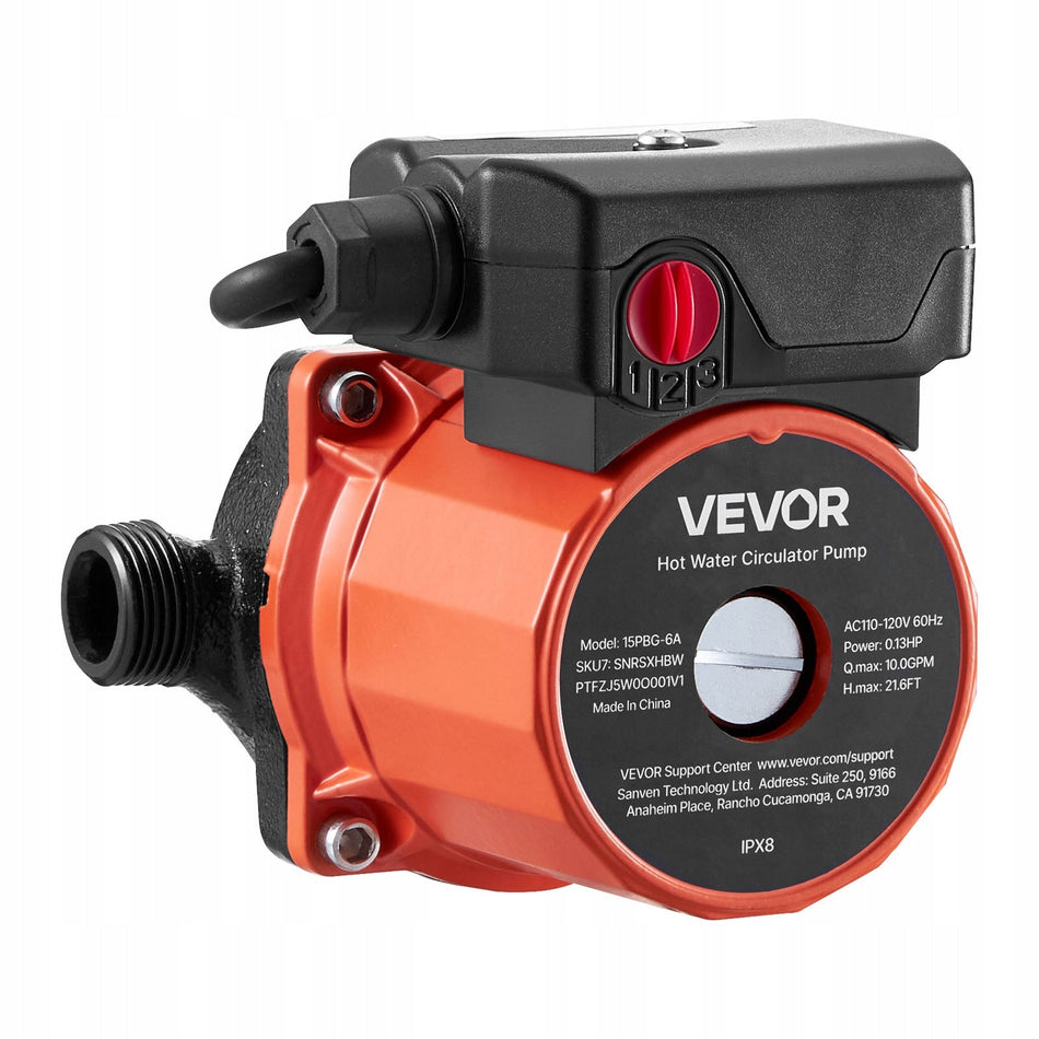 VEVOR CIRCULATING PUMP 38 L/MIN CIRCULATION SYSTEM 3-STAGE ADJUSTMENT
