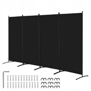 VEVOR 4-PANEL FOLDING PARTITION STRONG OXFORD BLACK FRAME