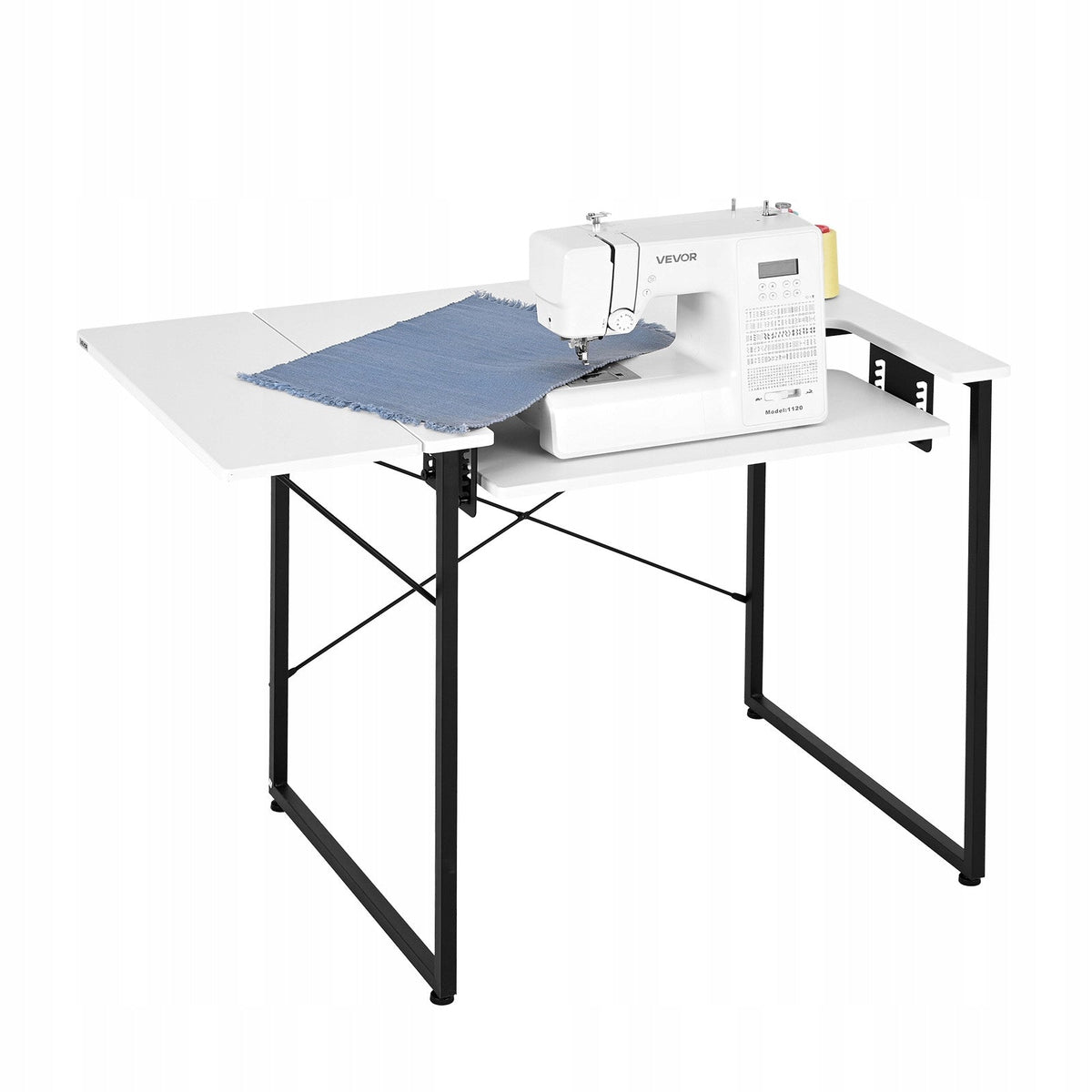 PROFESSIONAL SEWING TABLE VEVOR FOLDING TOP ADJUSTABLE SHELF STRONG