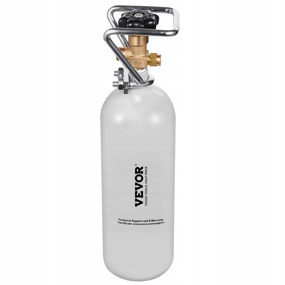 CO2 CYLINDER VEVOR 2 KG ALLOY STEEL GREY BRASS VALVE BEST