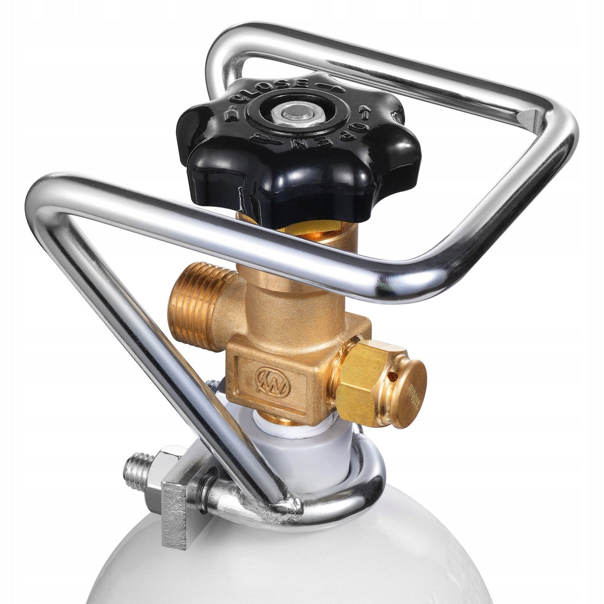 CO2 CYLINDER VEVOR 2 KG ALLOY STEEL GREY BRASS VALVE BEST