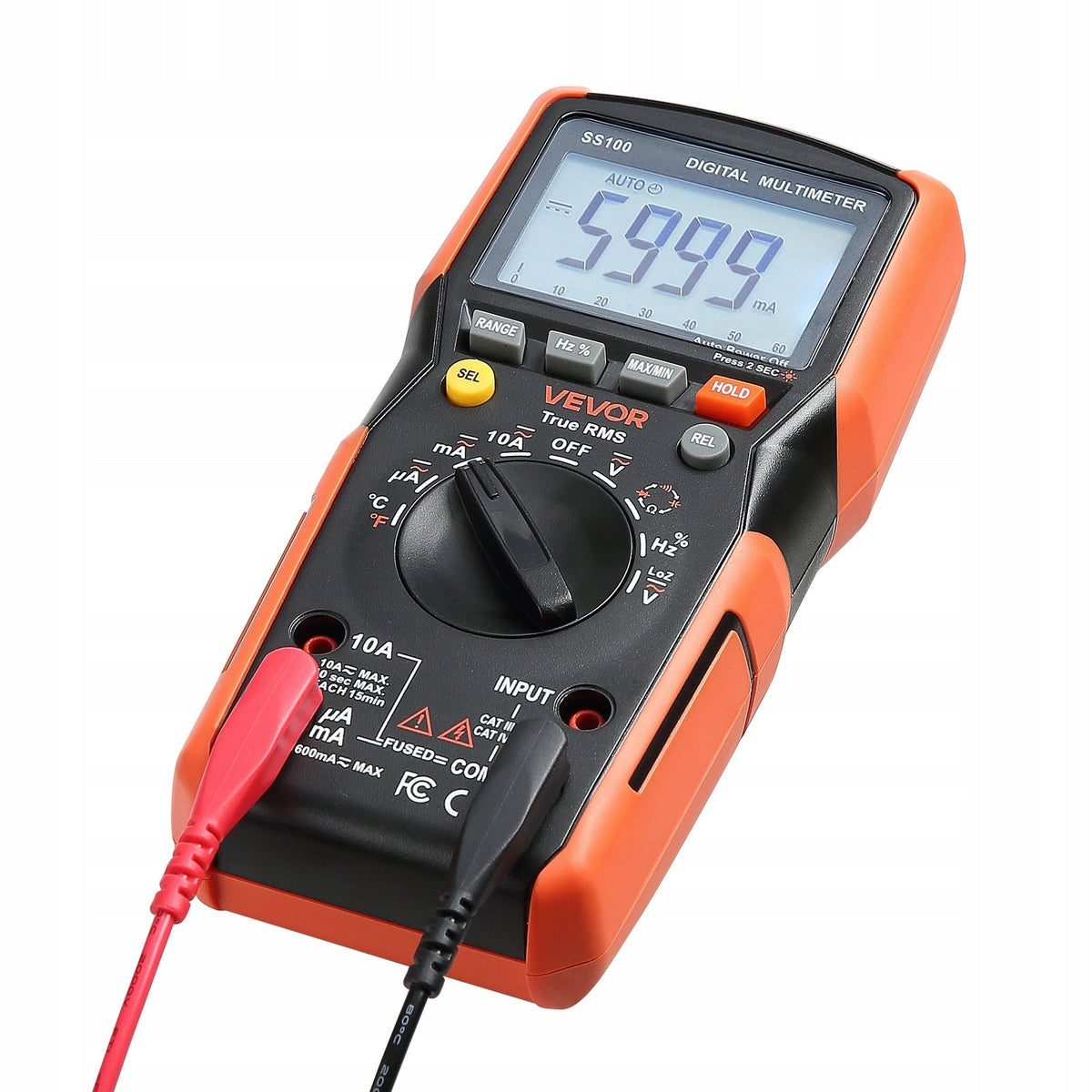 VEVOR DIGITAL TRMS 6000 AC DC CLAMP METER