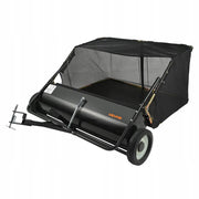 VEVOR LAWN SWEEPER 111.8 CM POWERFUL BRUSH LEAF COLLECTOR 700L