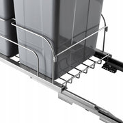 VEVOR PULL-OUT TRASH CAN DOUBLE 50 QT X 2 HEAVY DUTY KITCHEN BIN SOFT