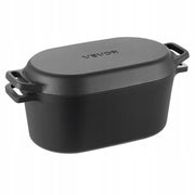 VEVOR ENAMELED CAST IRON DUTCH OVEN 3.31L FOR BAKING BREAD STRONG SOLID