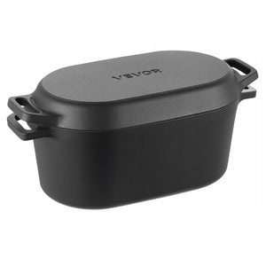 VEVOR ENAMELED CAST IRON DUTCH OVEN 3.31L FOR BAKING BREAD STRONG SOLID