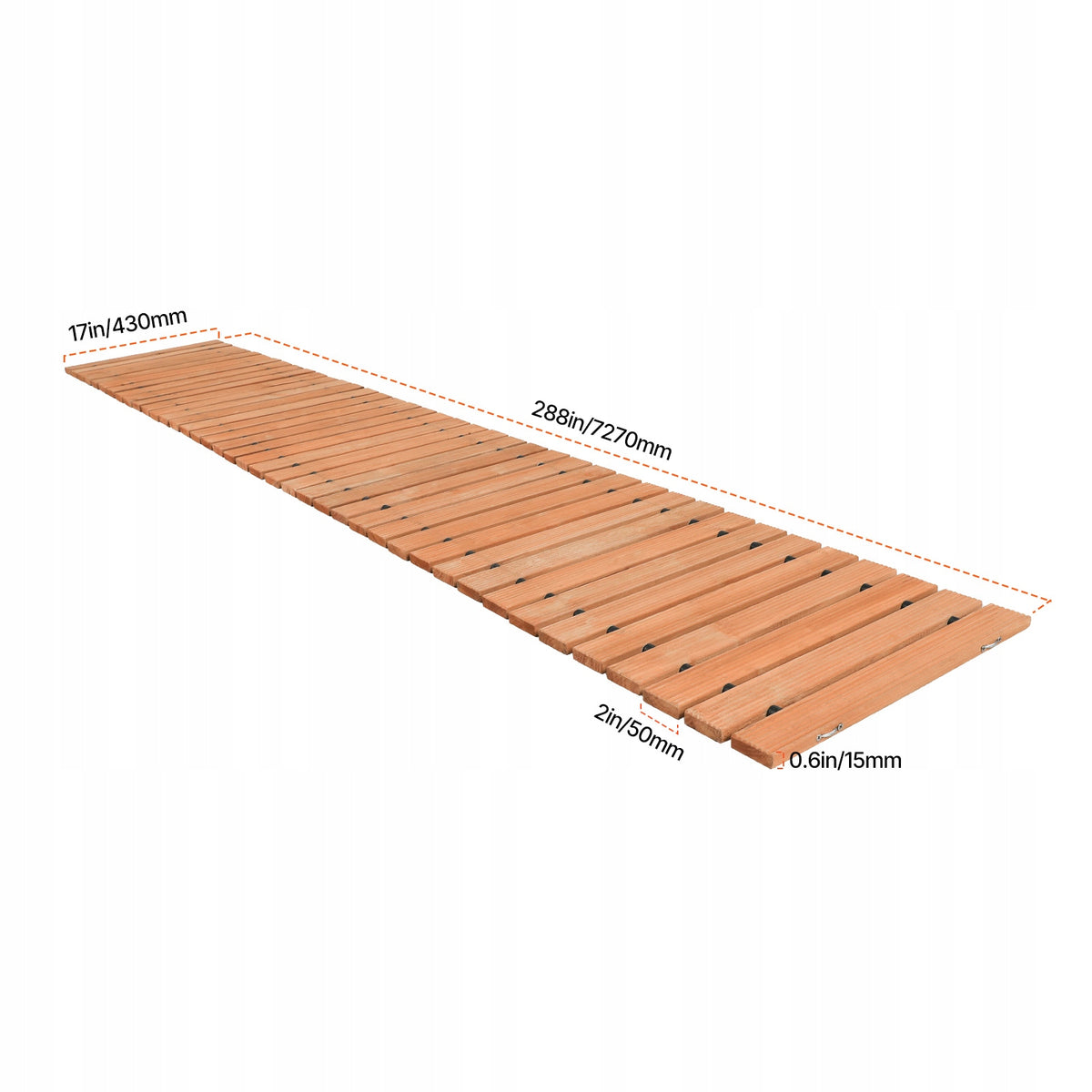 VEVOR GARDEN PATH FOLDABLE 727X43 CM WOODEN STRONG PREMIUM