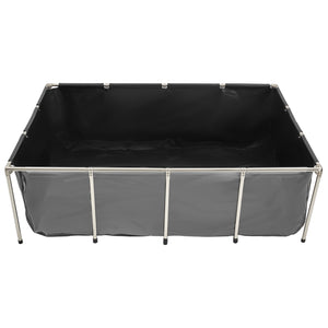 VEVOR PREMIUM ABOVE-GROUND POND 1781L PVC STAINLESS STEEL FRAME
