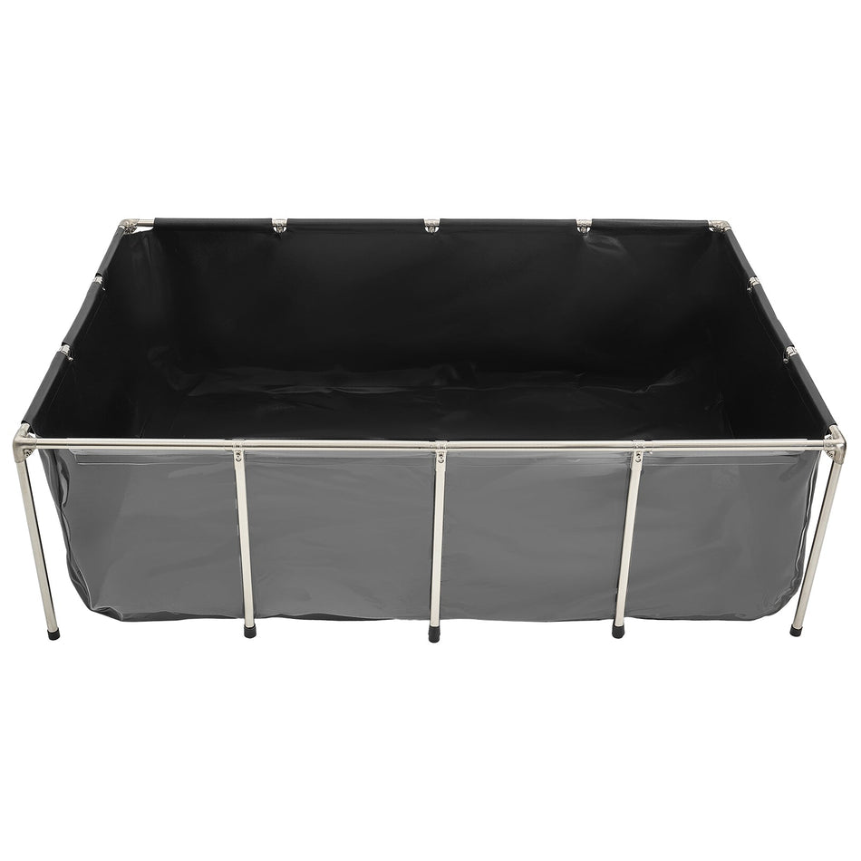 VEVOR PREMIUM ABOVE-GROUND POND 1781L PVC STAINLESS STEEL FRAME