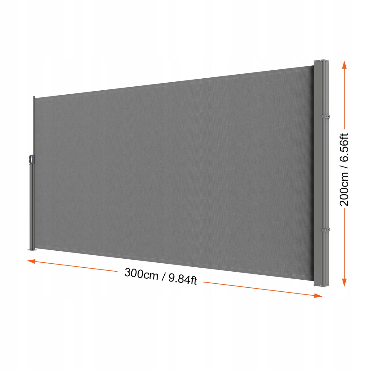 VEVOR SIDE AWNING 200X300 CM PREMIUM WATERPROOF POLYESTER UV30 STURDY