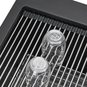 VEVOR 84x56x25 CM PREMIUM BLACK GRANITE KITCHEN SINK COUNTERTOP MOUNT
