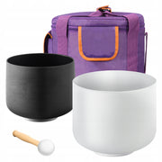 VEVOR SET OF 2 STRONG CRYSTAL SINGING BOWLS 203 AND 254 MM