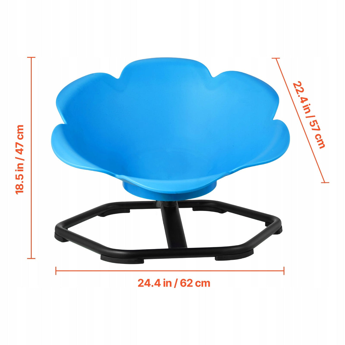 VEVOR ROTATING SENSORY CHAIR FOR CHILDREN 360-DEGREE STRONG BLUE