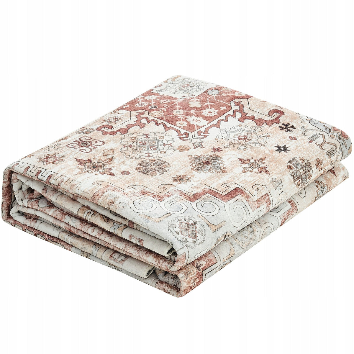 RUG VEVOR 2439X3048 MM BROWN-RED SHORT PILE WASHABLE