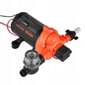 VEVOR DIAPHRAGM PUMP 12V DC 15.1L/MIN SELF-PRIMING 3-CHAMBER POWERFUL