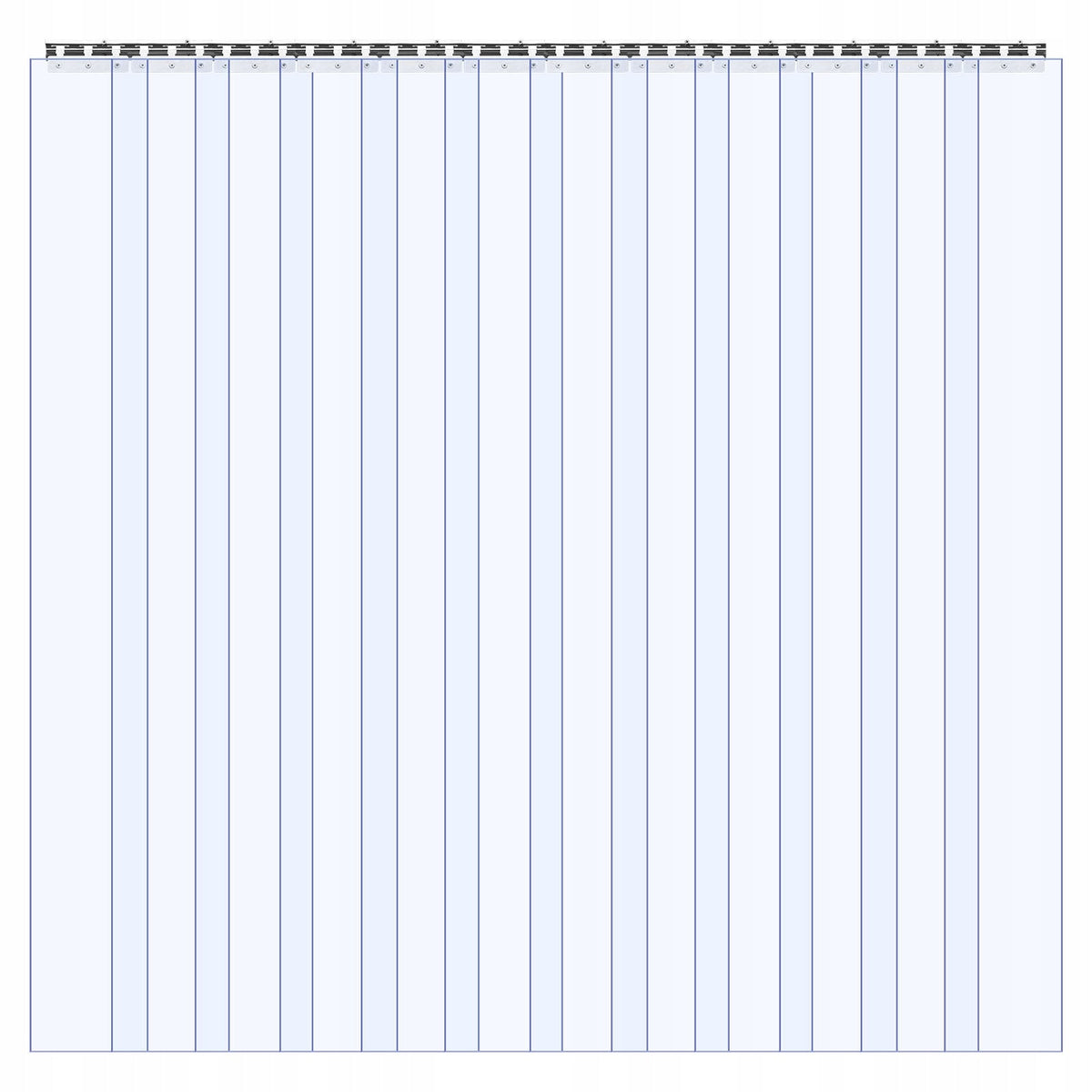 VEVOR PVC STRIP CURTAIN 2440X2134MM THICK 2MM 14 PCS STRONG