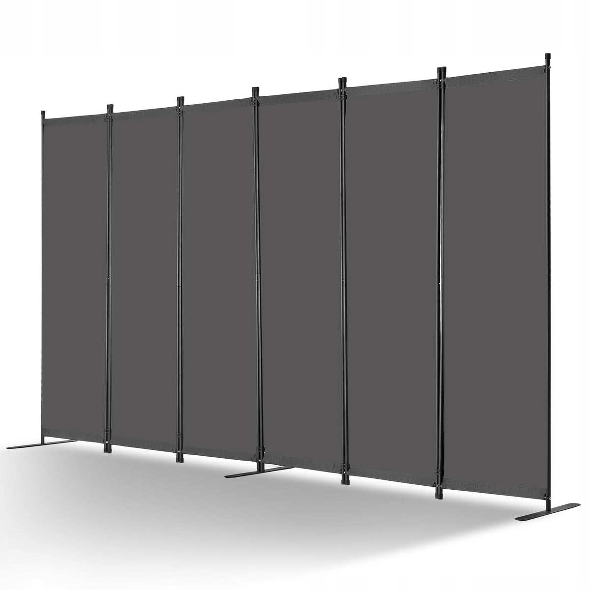 VEVOR 6-PANEL FOLDING ROOM DIVIDER SCREEN GREY