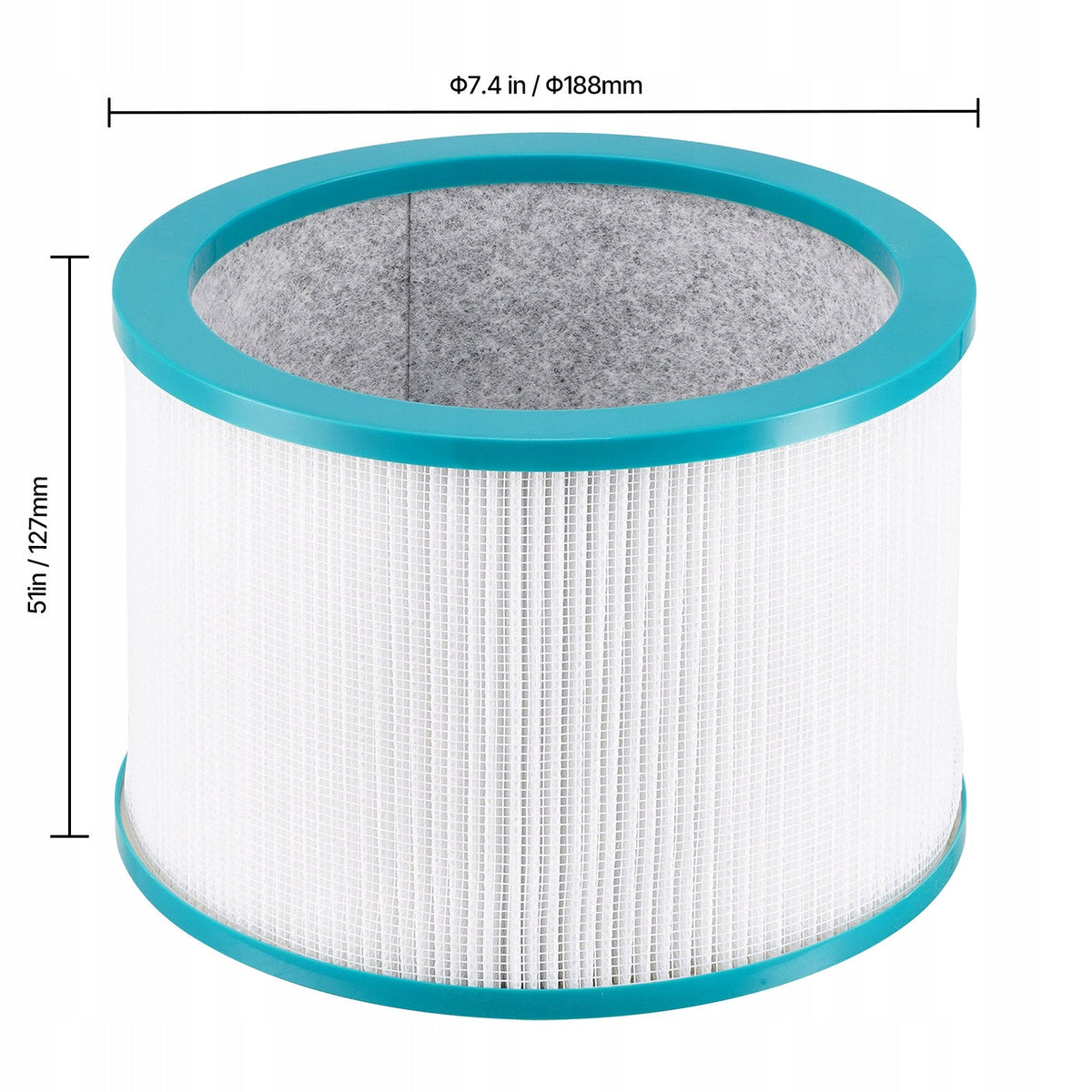VEVOR MULTI-LAYER HEPA 13 REPLACEMENT FILTER FOR AIR PURIFIER 188X127 MM