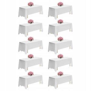 VEVOR 10 PACK POLYESTER TABLECLOTHS 1778X3048 MM REUSABLE