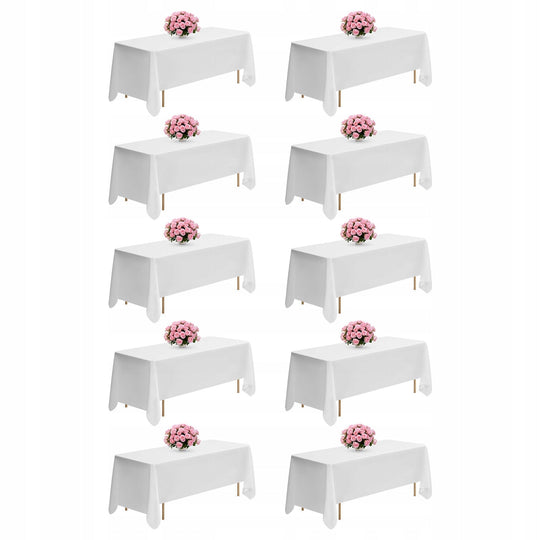 VEVOR 10 PACK POLYESTER TABLECLOTHS 1778X3048 MM REUSABLE