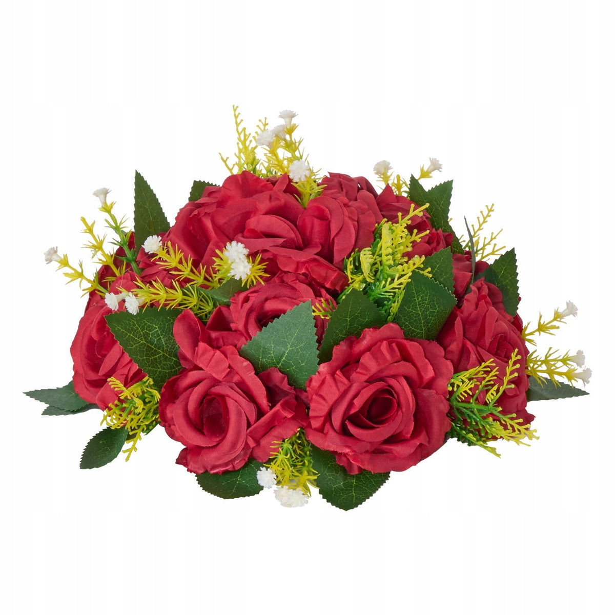 VEVOR PREMIUM ARTIFICIAL FLOWER BALLS 10 PCS 240X240X120 MM RED DECORATIONS