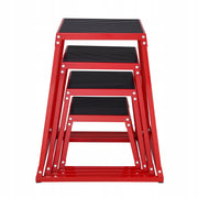 VEVOR 4-PIECE PLYOMETRIC BOXES 12-30 INCHES HEAVY-DUTY STEEL