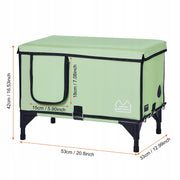 VEVOR RAISED HEATED CAT HOUSE WATERPROOF STURDY WITH CUSHION