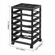 VEVOR 6-TIER ROLLING SHELVING UNIT LARGE CAPACITY HEAVY DUTY