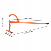 SOLID VEVOR LOG ARCH 1219 MM METAL ADJUSTABLE HOOK HANDLE