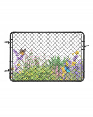 VEVOR GARDEN GATE 183X122 CM ADJUSTABLE STRONG GALVANIZED SET