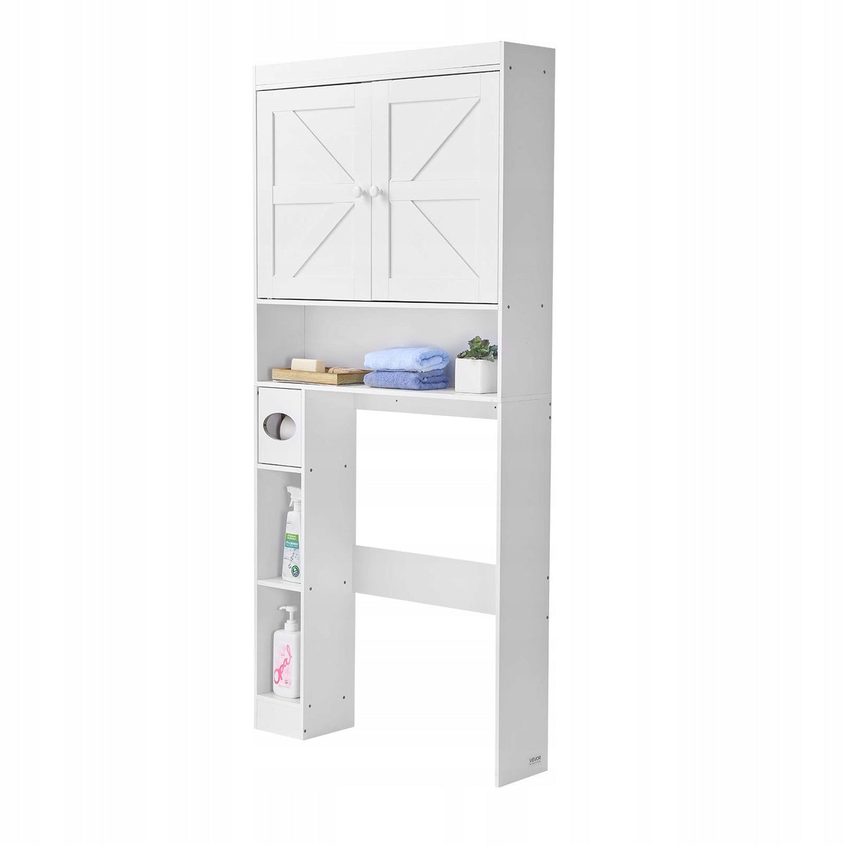 VEVOR BATHROOM CABINET WITH DOUBLE DOORS AND ADJUSTABLE SHELF STURDY