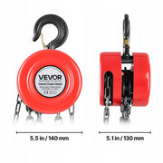 CHAIN HOIST VEVOR 1T MANUAL 6M DURABLE SOLID TOP QUALITY