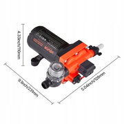 VEVOR 12V DC DIAPHRAGM PUMP 22.7L/MIN SELF-PRIMING 4-CHAMBER