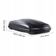 VEVOR ROOF BOX 220L ABS STRONG ROOF RACK DOUBLE-SIDED OPENING