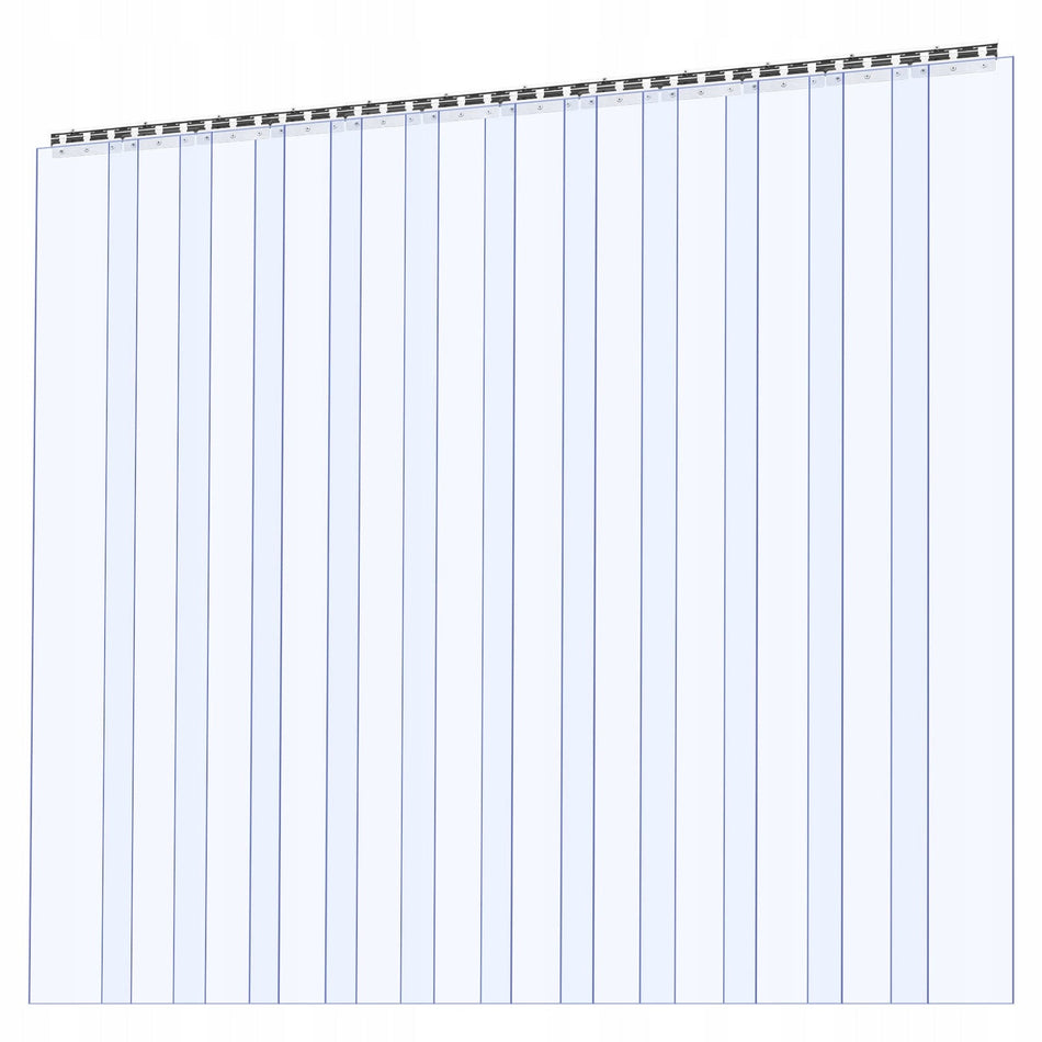 PROFESSIONAL VEVOR PVC STRIP CURTAIN 1830X2134 MM 2 MM THICKNESS BEST