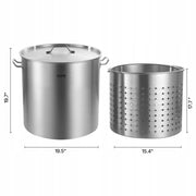 VEVOR STAINLESS STEEL POT 94.6L LARGE COOKING POTS