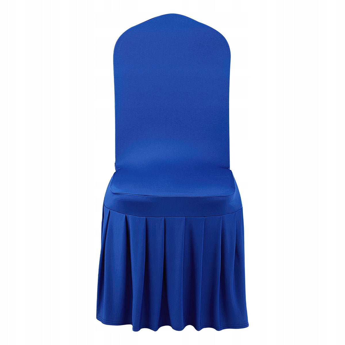 VEVOR 30 CHAIR COVERS BLUE ELASTIC WASHABLE FLAT FRONT