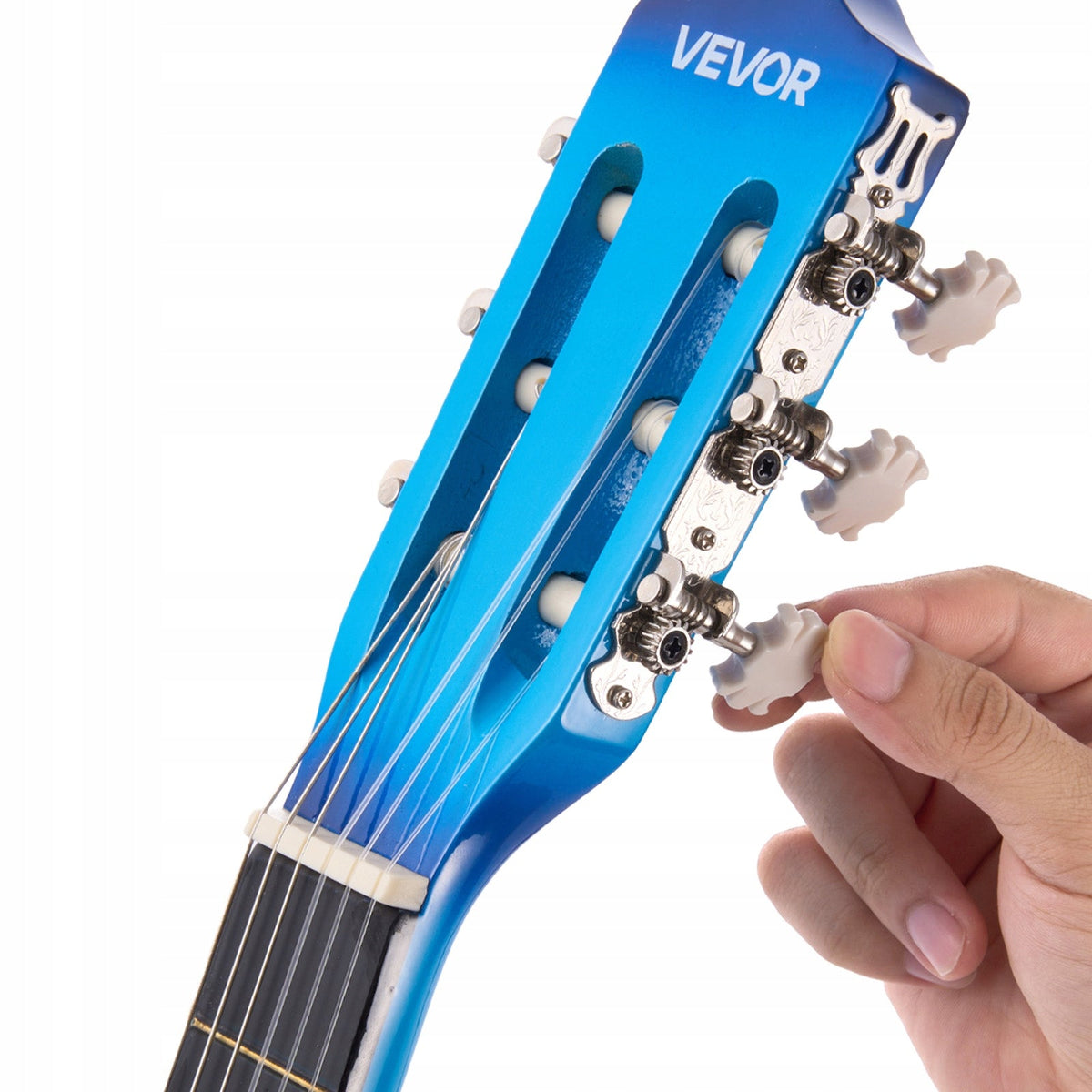 VEVOR ACOUSTIC GUITAR 38 INCH 960 MM WOODEN STARTER KIT BLUE