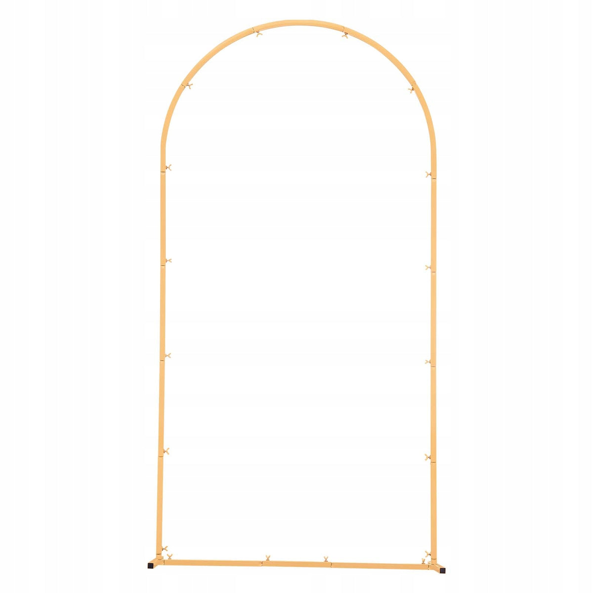 VEVOR 2 x 1 m Gold Metal Wedding Arch Backdrop Stand Stable Arched