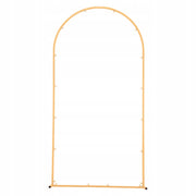 VEVOR 2 x 1 m Gold Metal Wedding Arch Backdrop Stand Stable Arched