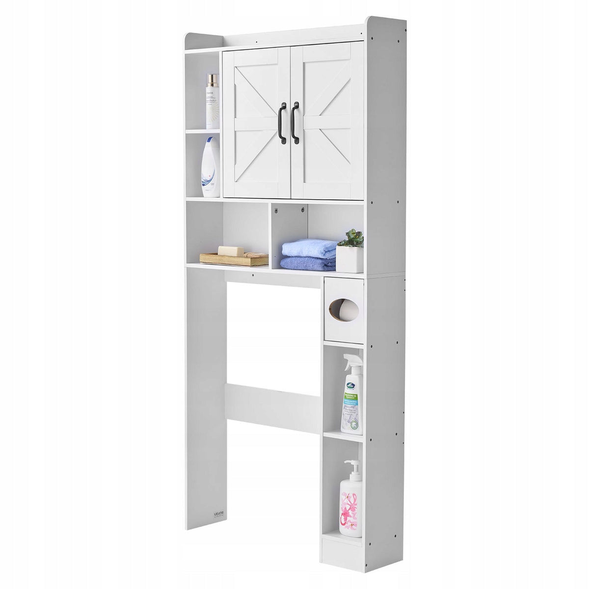 VEVOR BATHROOM CABINET WITH DOUBLE DOORS AND ADJUSTABLE SHELF STRONG