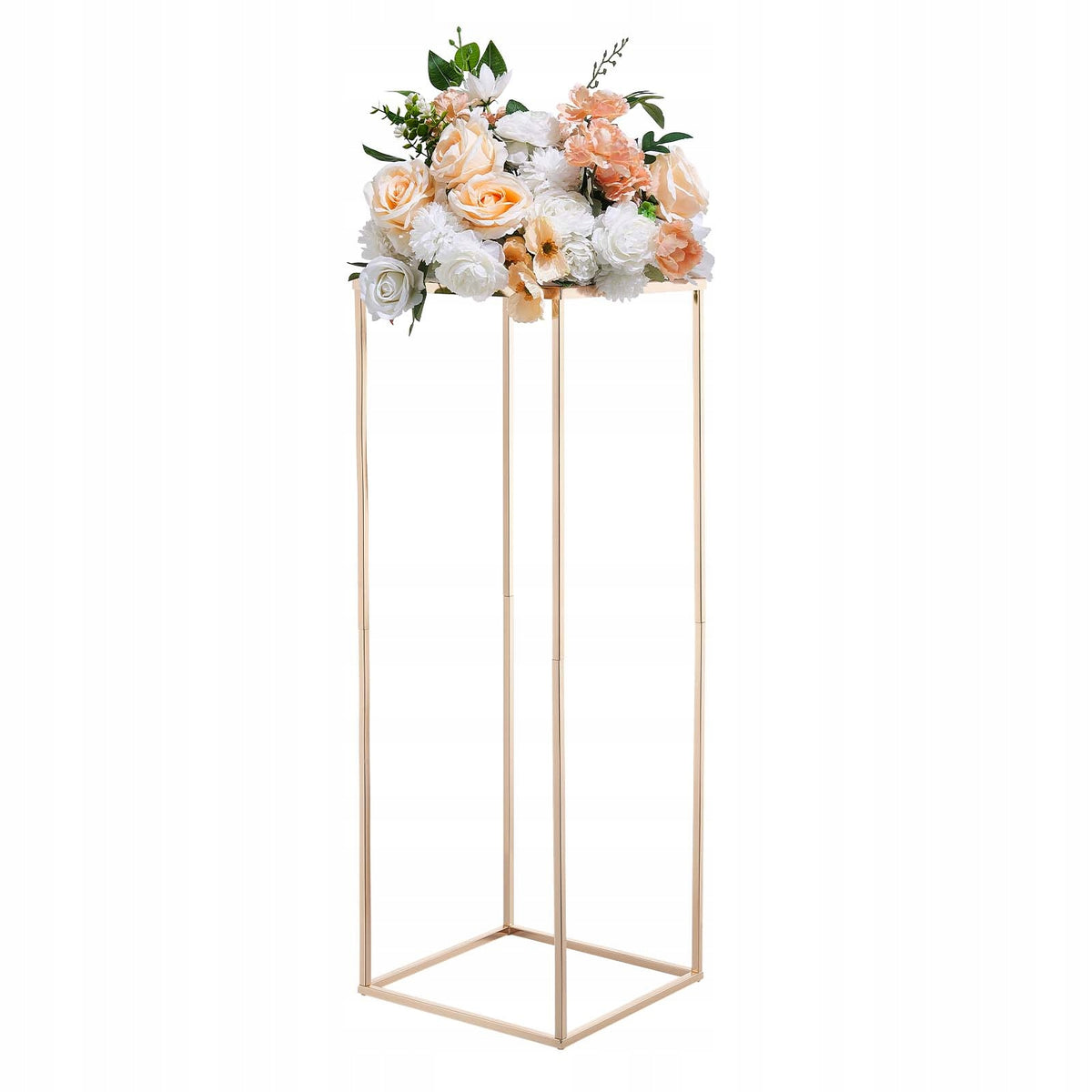 VEVOR Wedding Flower Stand 10-Piece Set 280x280x800mm Sturdy Gold