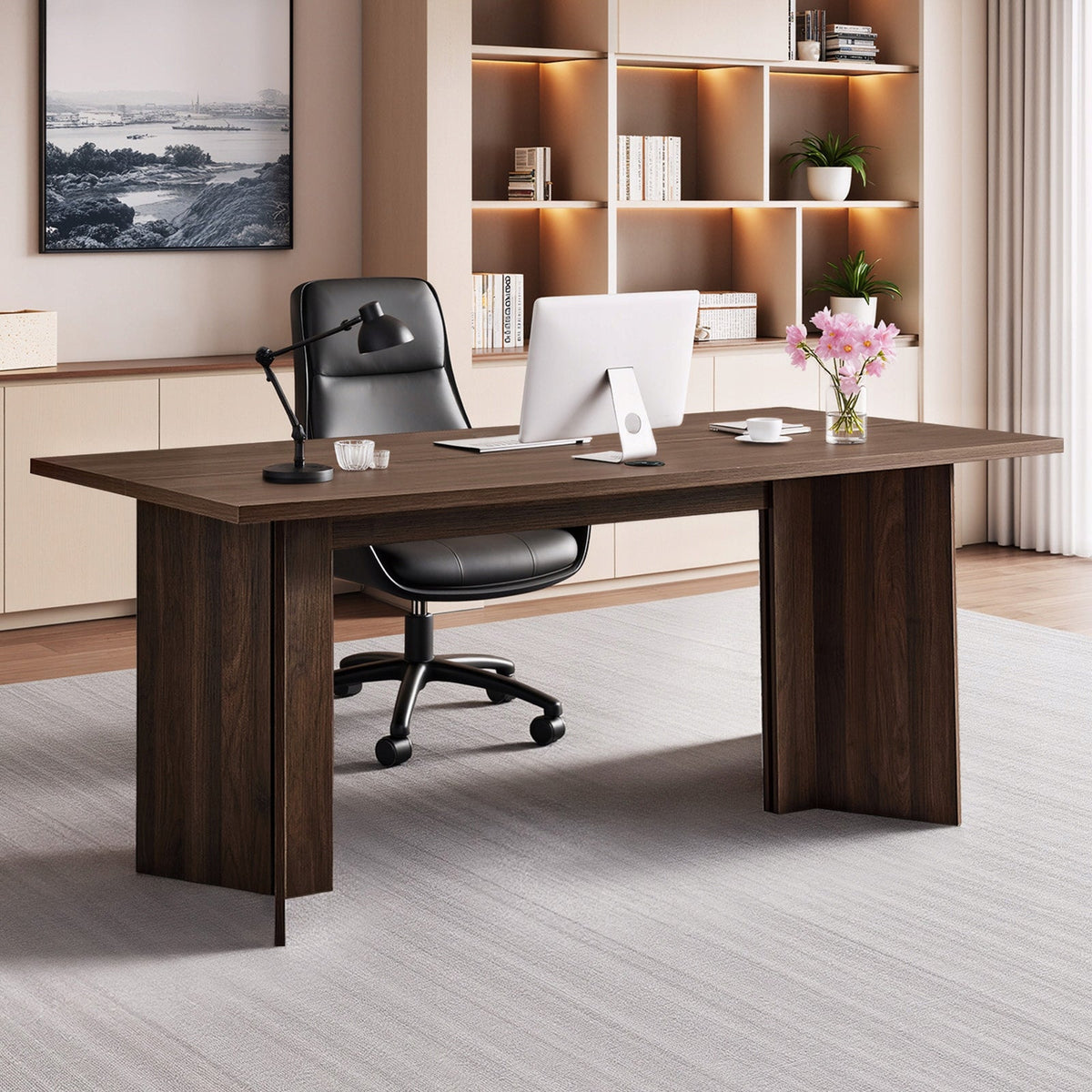 VEVOR EXECUTIVE OFFICE DESK 160 CM SOLID MODERN LARGE SURFACE