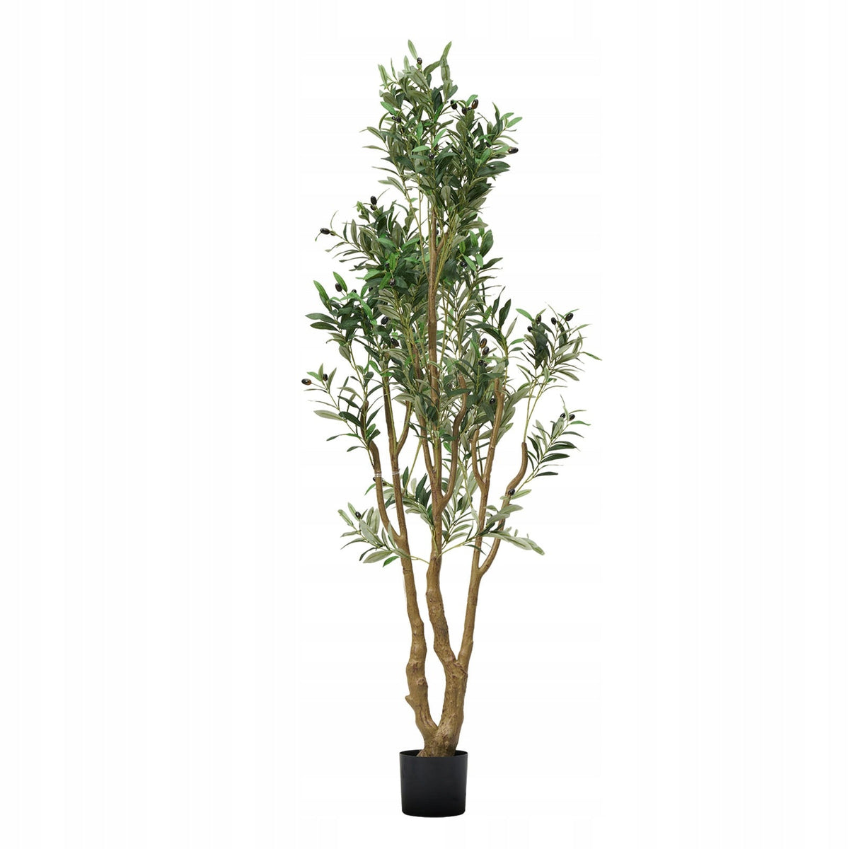 VEVOR ARTIFICIAL OLIVE TREE 180CM WITH BLACK POT REALISTIC LEAVES