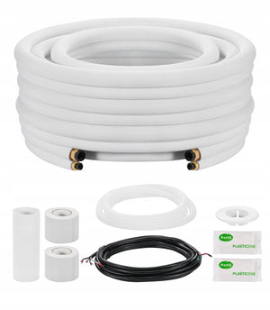 VEVOR Refrigeration Line 7.62M Copper Mini Split Line Set Premium
