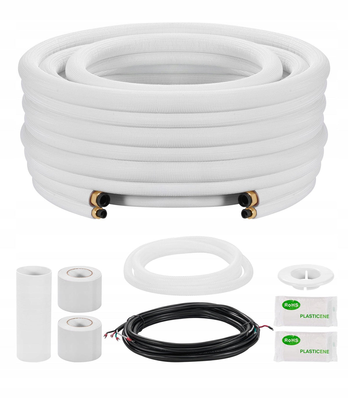 VEVOR Refrigeration Line 7.62M Copper Mini Split Line Set Premium