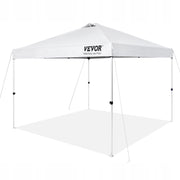VEVOR FOLDABLE GARDEN GAZEBO 304X304 CM WHITE STEEL FRAME 250D PU