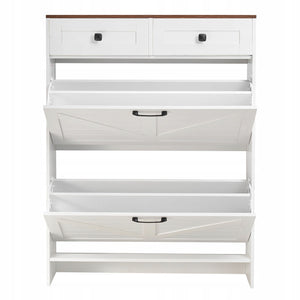 VEVOR 2-DOOR SHOE CABINET WITH DRAWERS ANTI-TIP
